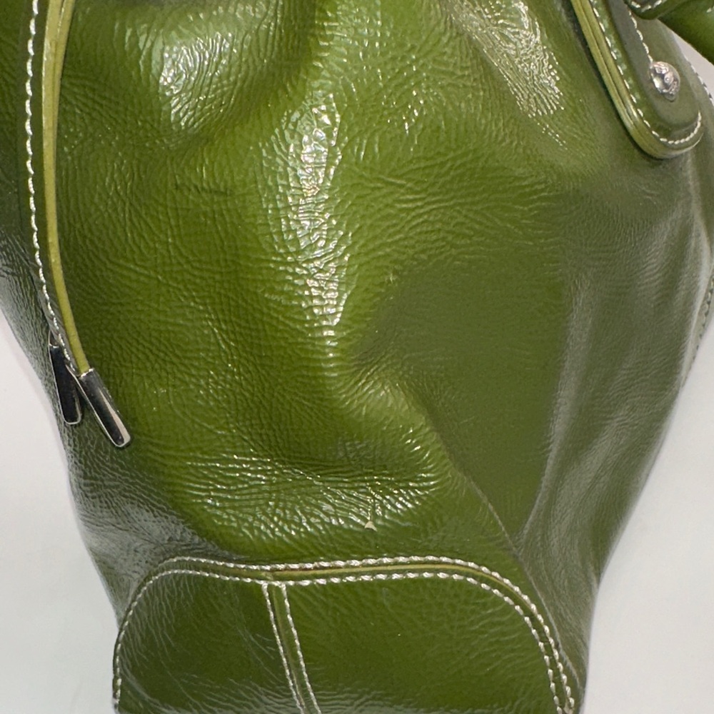 Tod's Olive Green Leather Tote Bagp - Picture 7 of 16
